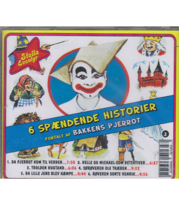 6 spændende historier fortalt af Bakkens Pjerrot - Stella - CD - NY