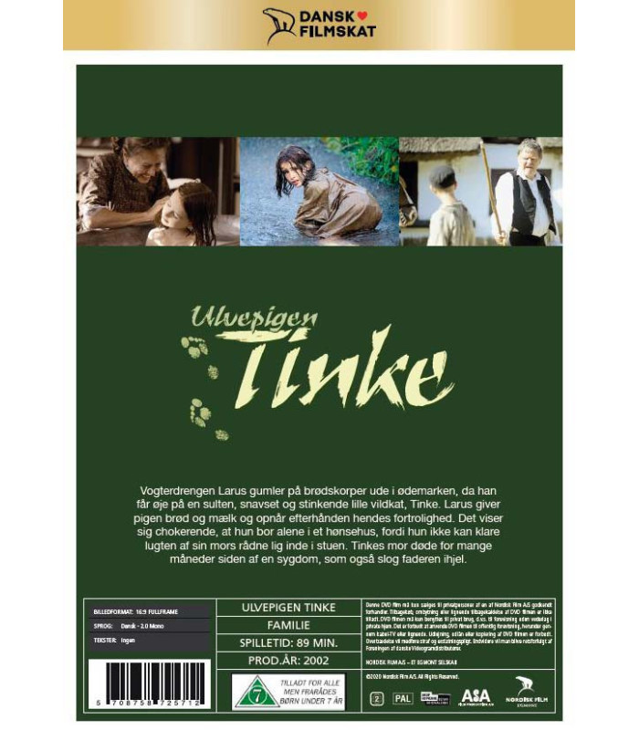 detektor Tahiti elektronisk Ulvepigen Tinke (Dansk Filmskat) - DVD - NY - NYHED FEBRUAR 2021 - Jack  Music