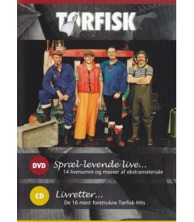 TØRFISK - SPRÆL LEVENDE LIVE - MUSIK DVD + CD - BRUGT