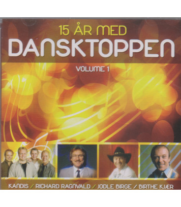15 år på Dansktoppen  - Volume 1 - CD - BRUGT