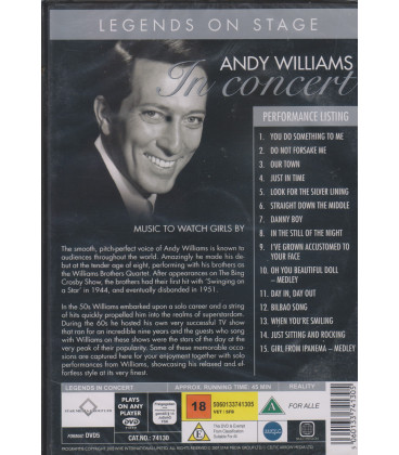 Andy Williams - In Concert - DVD - NY