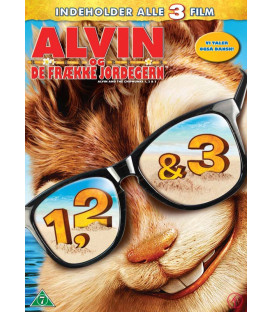 Alvin og de frække jordegern 1, 2 & 3 - 3 DVD - BRUGT