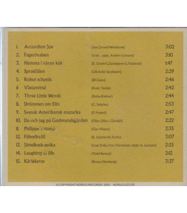 Anders Larsson - Accordion Joe - CD - BRUGT