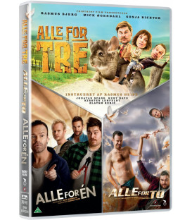 ALLE FOR EN, TO, TRE - 3 DVD - BRUGT