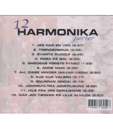 12 HARMONIKAPERLER - CD - BRUGT