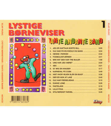 Tante Andante Band – Lystige Børneviser 1 - CD - BRUGT
