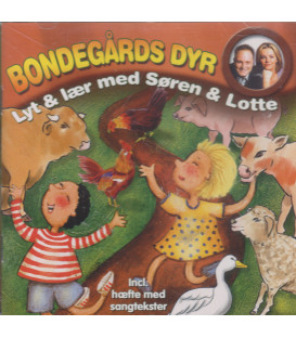 Søren & Lotte - Bondegårds dyr - CD - BRUGT