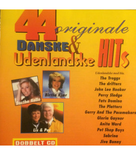 44 Originale Danske & Udenlandske Hits - 2 CD - BRUGT