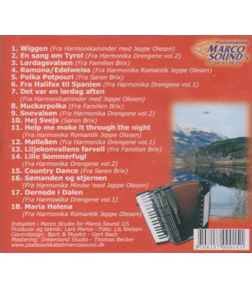 18 Populære Harmonikahits Vol. 1 - CD - BRUGT