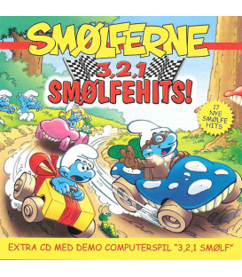 Smølferne – 3, 2, 1 Smølfehits! - 1 CD - 1 CD-rom - BRUGT