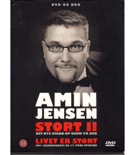 Amin Jensen - Stort 2  - Livet er stort - Bog og DVD - BRUGT