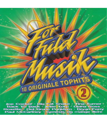 For Fuld Musik 2 - 18 Originale Tophits - CD - BRUGT