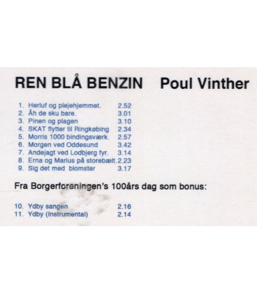 Poul Vinther – Ren blå benzin - CD - BRUGT