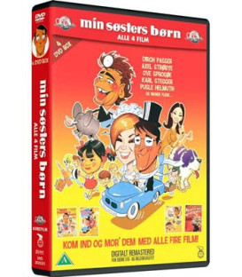 Min søsters børn - alle 4 SAGA film (4-disc) - DVD - BRUGT