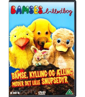 Bamses Billedbog: Bamse, Kylling & Ælling Møder Det Lille Snupsedyr DVD BRUGT