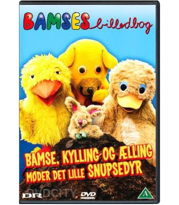 Bamses Billedbog: Bamse, Kylling & Ælling Møder Det Lille Snupsedyr DVD BRUGT