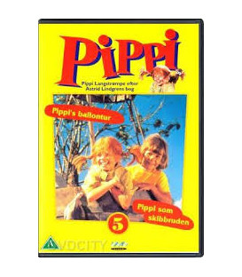Pippi Langstrømpe 5: Pippis Ballontur + Pippi Som Skibbruden - DVD - BRUGT