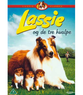 Lassie og de tre hvalpe - DVD - BRUGT