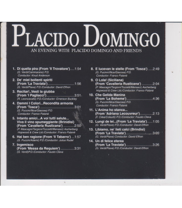 Placido Domingo An evening with Placido Domingo and friends - CD - BRUGT