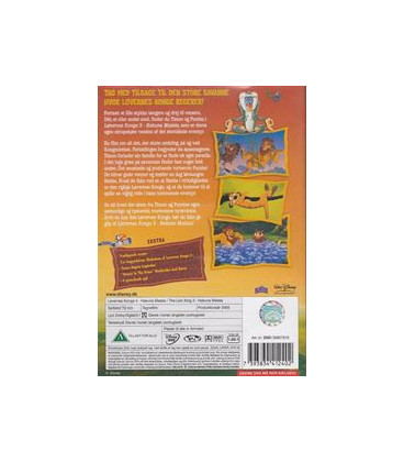 Løvernes Konge 3 - Hakuna Matata - 2 DVD - BRUGT