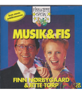 Finn Nørbygaard og Jette Torp Musik & fis : Finn & Jette show - 2 CD - BRUGT