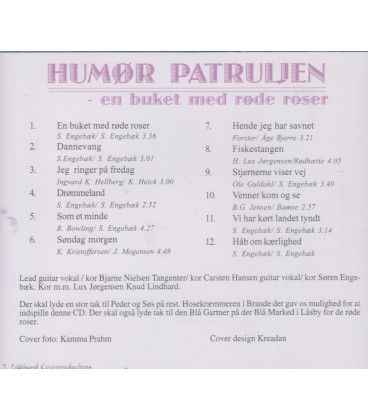 Humør Patruljen - en buket med røde roser  - CD - BRUGT
