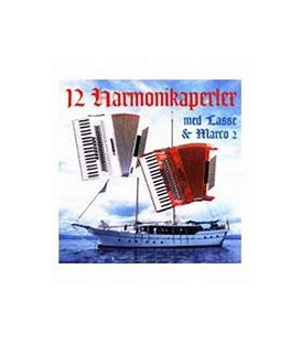 12 HARMONIKAPERLER MED LASSE & MARCO VOL. 2 - CD - BRUGT