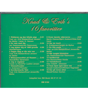 KNUD & ERIKS 16 FAVORITTER - CD - BRUGT