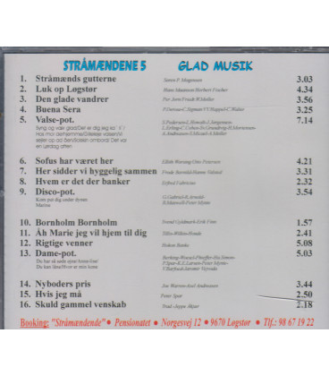 Stråmændene Glad musik - CD - BRUGT