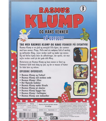 Rasmus Klump og hans venner på udflugt - DVD - BRUGT