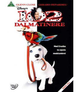 102 dalmatinere (Glenn Close) Disney - DVD - BRUGT