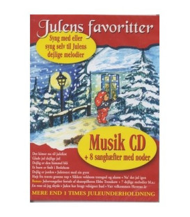 JULENS FAVORITTER CD + 8 SANGHÆFTER - CD - BRUGT