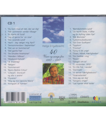 Helge Engelbrecht - 40 viser fra 1987-1997 - 2 CD - BRUGT