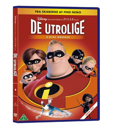 De Utrolige (Disney) (2-disc) - 2 DVD - BRUGT