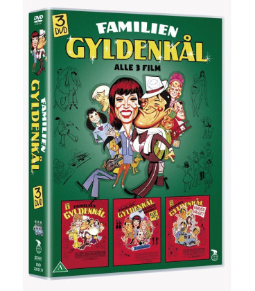 Familien Gyldenkål Boksen  -  3 disc - DVD - BRUGT