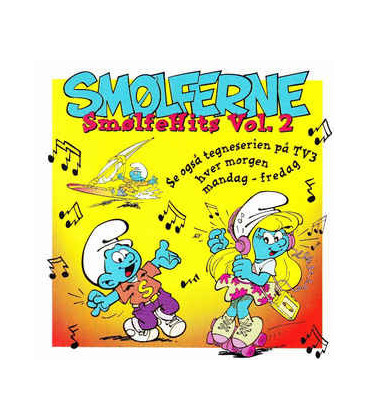 Smølferne ‎– Smølfehits Vol. 2 - CD - BRUGT