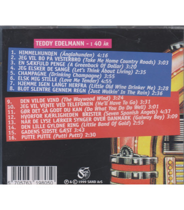 Teddy Edelmann I 40 År - CD - BRUGT