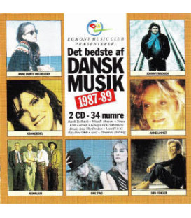 DET BEDSTE AF DANSK MUSIK 1987-89 - 2 CD - BRUGT