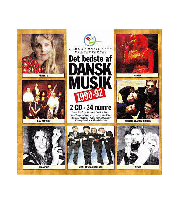 DET BEDSTE AF DANSK MUSIK 1990-92 - 2 CD - BRUGT