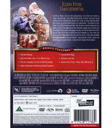 Tror du på Julemanden 3 - Disney - DVD - BRUGT