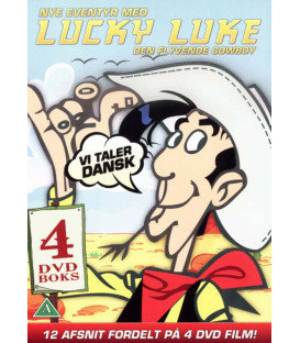 Lucky Luke - Nye eventyr med Lucky Luke - Vol. 1-4: Den flyvende cowboy  4 DVD - BRUGT