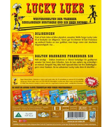 Lucky Luke 07 - Diligencen / Dalton Brødrene forbedrer sig - DVD - BRUGT