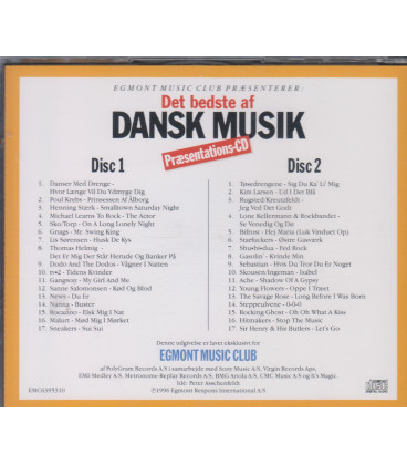 DET BEDSTE AF DANSK MUSIK Præsentation -2  CD - BRUGT
