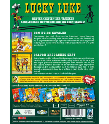 Lucky Luke 9: Den hvide kavaler / Dalton Brødrenes skat - DVD - BRUGT