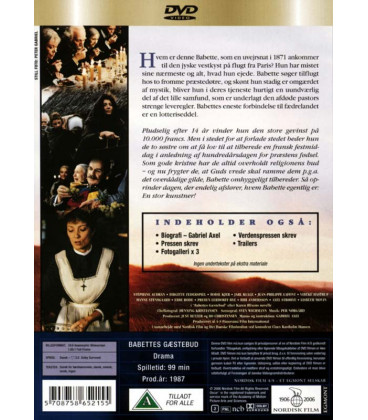 Babettes Gæstebud - DVD - BRUGT