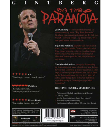 Gintberg - Big Time Paranoia - DVD - BRUGT