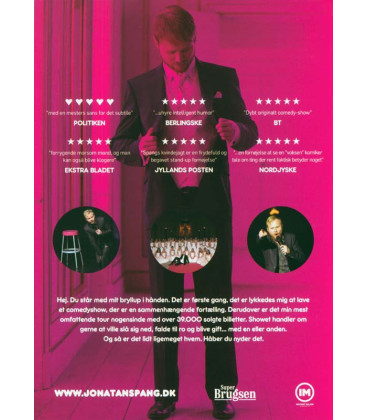 Jonatan Spangs Bryllup - DVD - SLIMBOX - BRUGT