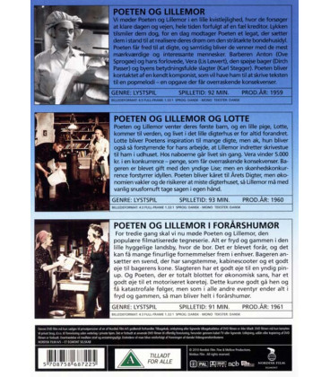 Poeten og Lillemor: Alle 3 populære film! (3-disc) - 3 DVD - BRUGT