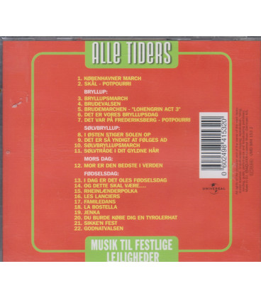 Alletiders musik til festlige lejligheder - CD - BRUGT