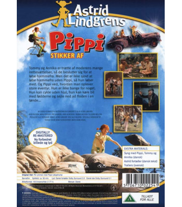 Pippi stikker af - DVD - BRUGT